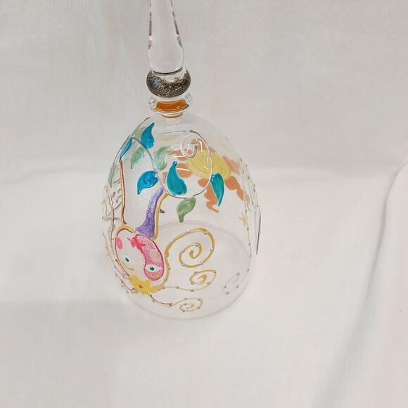 Vintage 1998 Smithereens Hand Painted Wine Glass, Virgo Scene, **NEW** - Picture 3 of 7